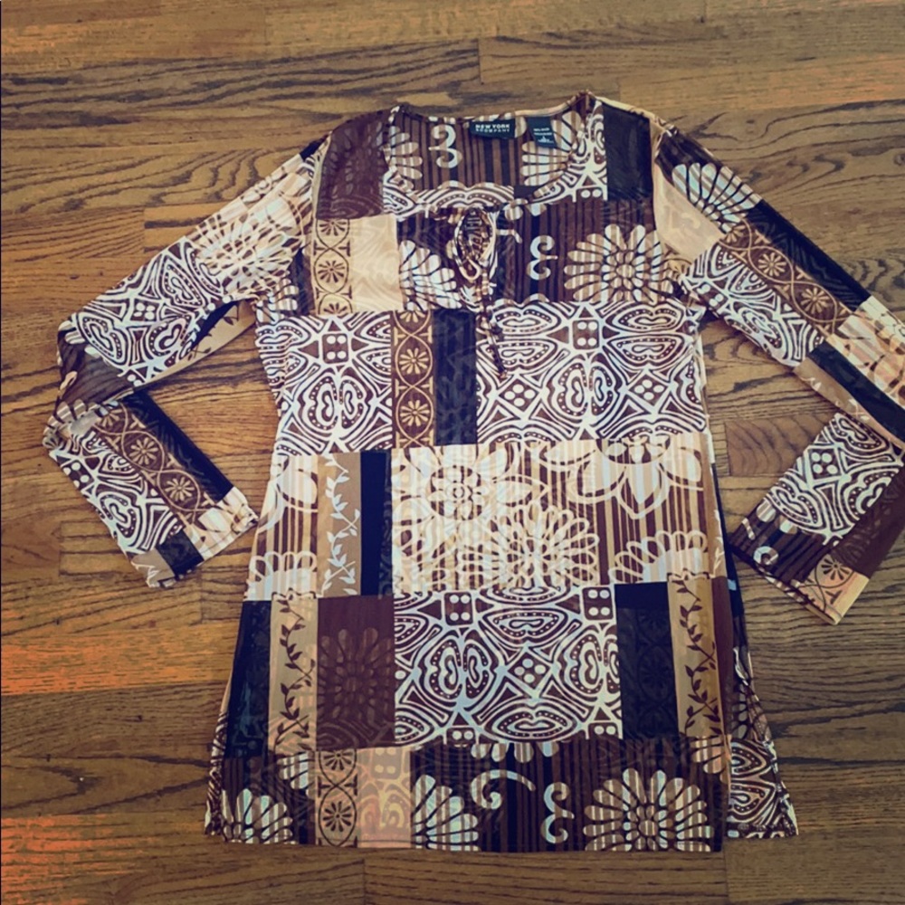 New York & Company Sheer Blouse
